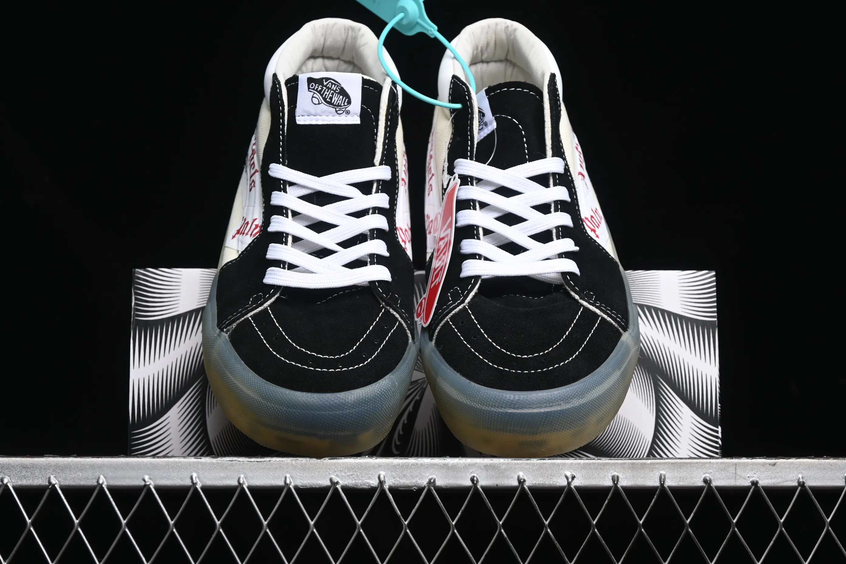 All categories Vans Vans series Vans Mid Vans China Palm Angels x Vans Sk8-Mid joint mid-top casual sneakers VN000CRPGRN